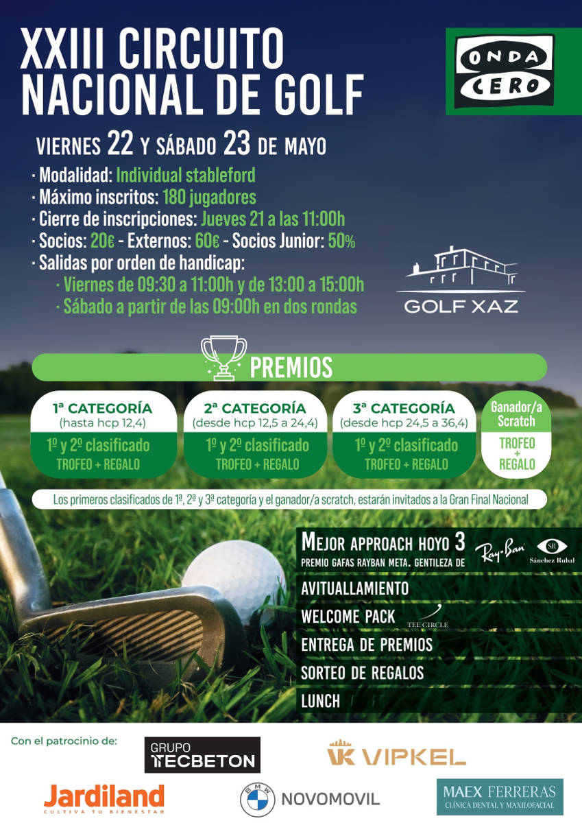 Cartel del Torneo Onda Cero.