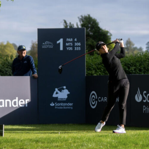 Victoria de Corbi en Golf Xaz en el Santander Golf Tour